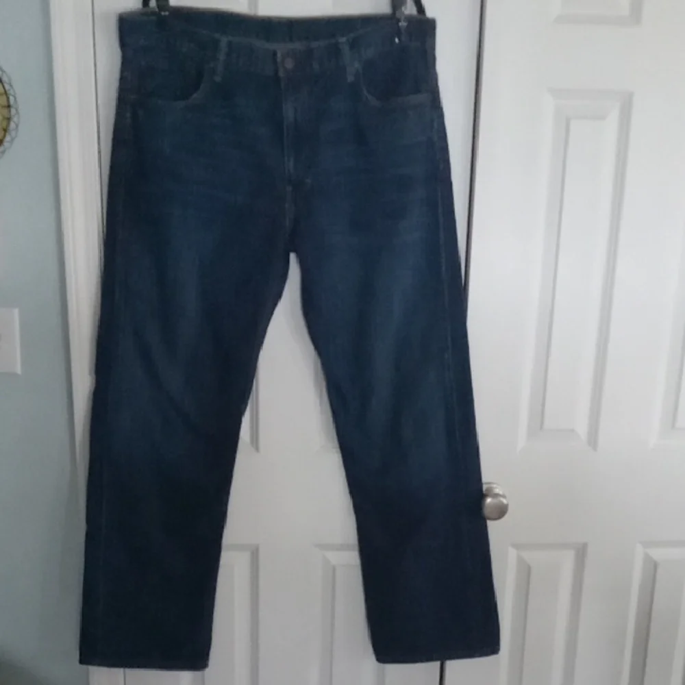 Levi's Dark Blue Straight Jeans for Men